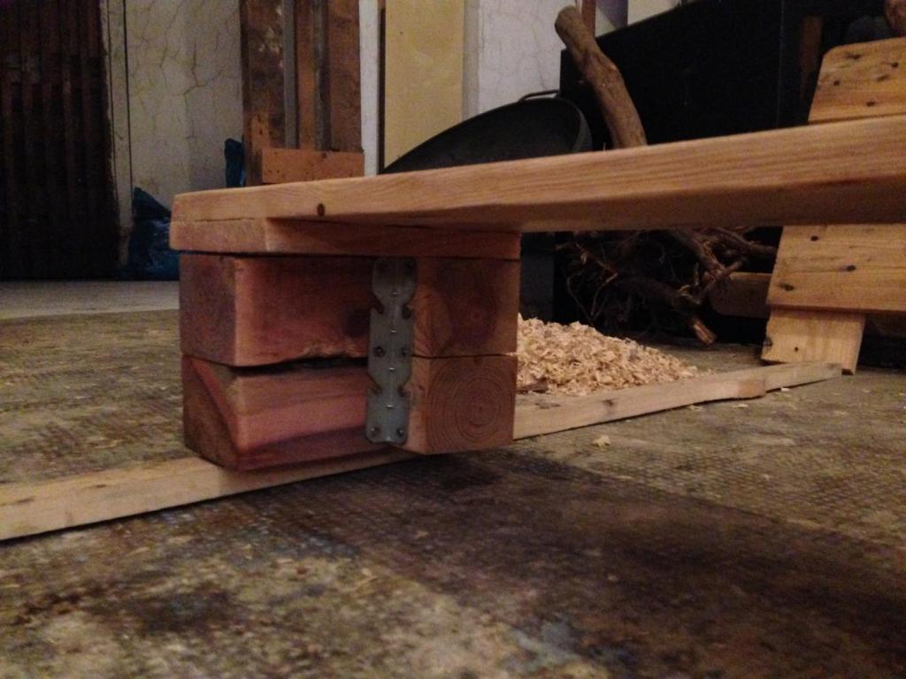 Europaletten-Küchenregal auf die Arbeitsplatte selberbauen