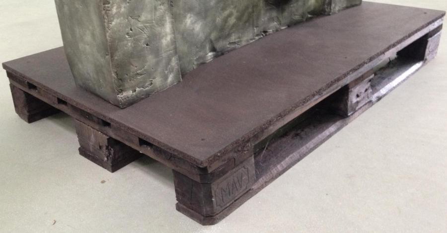 Palettenunterlage, spannende Farbgebung - Palettenbett und